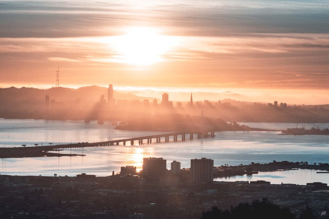 Sunset over San Francisco